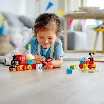 Jeu D'assemblage - Jeu De Construction - Jeu De Manipulation LEGO 10941 DUPLO Disney Le Train d'Anniversaire de Mickey et Minnie Jouet pour Enfant de 2 ans et plus avec Train et Figurines