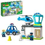 LEGO 10959 DUPLO Le Commissariat Et L'Helicoptere De La Police. Voiture Avec Gyrophare et Sirene. Jouet d'Eveil Des 2 Ans