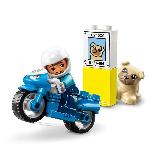 Jeu D'assemblage - Jeu De Construction - Jeu De Manipulation LEGO 10967 DUPLO La Moto De Police. Jouet Pour les Enfants de 2 Ans et Plus. Développement De La Motricité Fine