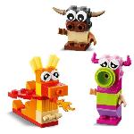 Jeu D'assemblage - Jeu De Construction - Jeu De Manipulation LEGO 11017 Classic Monstres Créatifs. Boite de Briques. 5 Jouets en Forme de Mini-Monstre a Construire 4 Ans et Plus