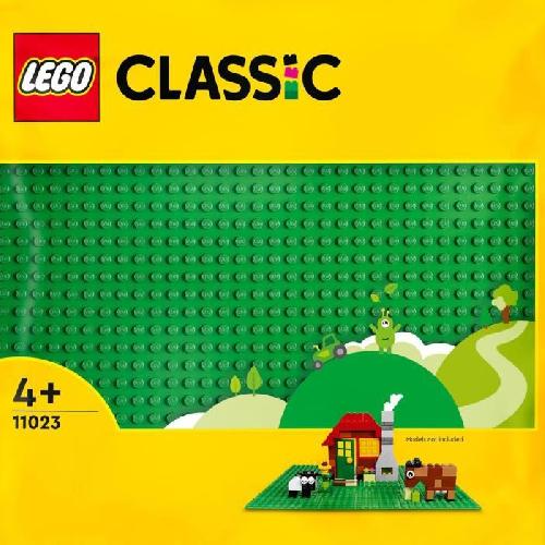 Jeu D'assemblage - Jeu De Construction - Jeu De Manipulation LEGO 11023 Classic La Plaque De Construction Verte 32x32. Socle de Base pour Construction. Assemblage et Exposition
