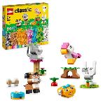LEGO 11034 Classic Les Animaux de Compagnie Créatifs. Jouet avec Animaux. Modele Chien. Chat. Lapin. Hamster et Oiseau