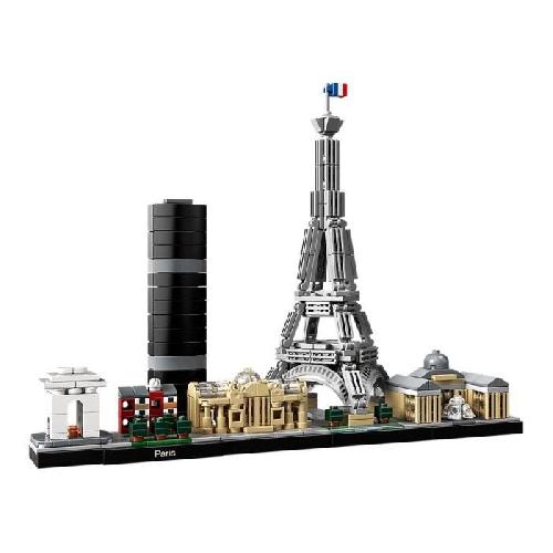 Jeu D'assemblage - Jeu De Construction - Jeu De Manipulation LEGO 21044 Architecture Paris Maquette a Construire avec Tour Eiffel. Collection Skyline. Decoration Maison. Idee de Cadeau