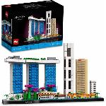 LEGO 21057 Architecture Singapour. Loisirs Créatifs pour Adultes. Collection Skyline. Décoration pour La Maison