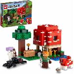 LEGO 21179 Minecraft La Maison Champignon. Set Jouet de Construction pour Enfants des 8 ans. Idee de Cadeau. avec Figurines