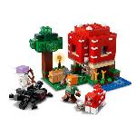 Jeu D'assemblage - Jeu De Construction - Jeu De Manipulation LEGO 21179 Minecraft La Maison Champignon. Set Jouet de Construction pour Enfants des 8 ans. Idée de Cadeau. avec Figurines