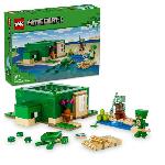 LEGO 21254 Minecraft La Maison de la Plage de la Tortue. Jouet avec Accessoires. Minifigurines des Personnages du Jeu Vidéo