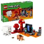 LEGO 21255 Minecraft L'Embuscade au Portail du Nether. Jouet avec Scenes de Bataille et Minifigurines. Figurine Hoglin
