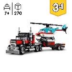 Jeu D'assemblage - Jeu De Construction - Jeu De Manipulation LEGO 31146 Creator 3en1 Le Camion Remorque avec Hélicoptere. Jouet d'Hélicoptere et Camion. Avion et Camion-Citerne