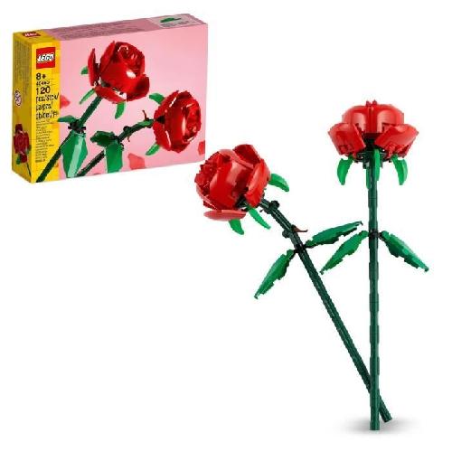 Jeu D'assemblage - Jeu De Construction - Jeu De Manipulation LEGO 40460 Creator Les Roses. Set de Fleurs Artificielles pour Filles et Garçons Des 8 Ans. Décoration de Maison