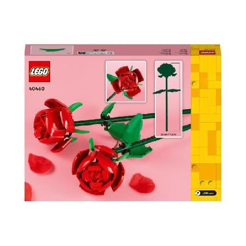 Jeu D'assemblage - Jeu De Construction - Jeu De Manipulation LEGO 40460 Creator Les Roses. Set de Fleurs Artificielles pour Filles et Garçons Des 8 Ans. Décoration de Maison