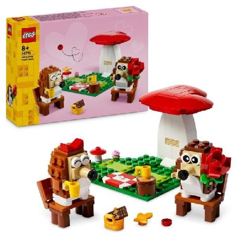 Jeu D'assemblage - Jeu De Construction - Jeu De Manipulation LEGO 40711 Le pique-nique des hérissons - Jouet avec un champignon a construire des 8 ans