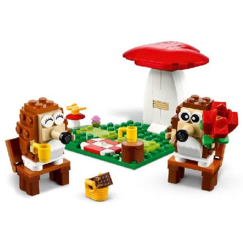 Jeu D'assemblage - Jeu De Construction - Jeu De Manipulation LEGO 40711 Le pique-nique des hérissons - Jouet avec un champignon a construire des 8 ans