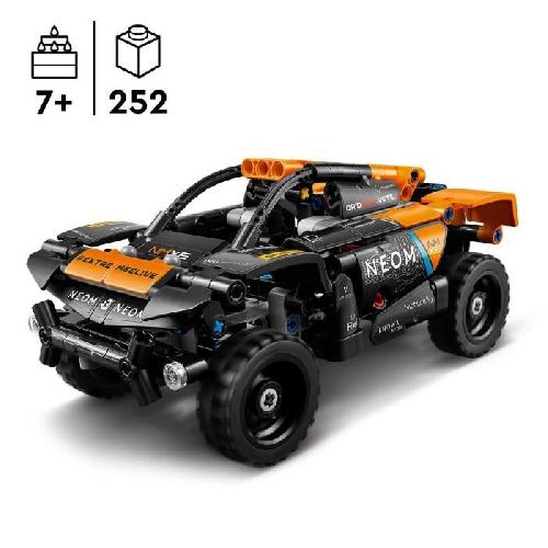 Jeu D'assemblage - Jeu De Construction - Jeu De Manipulation LEGO 42166 Technic NEOM McLaren Extreme E Race Car. Jouet de Voiture a Rétrofriction pour Enfants. a Construire