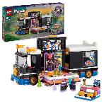 LEGO 42619 Friends Le Tourbus de la Star de la Pop. Jouet Musical avec 4 Mini-Poupees. Cadeau pour Enfants Des 8 Ans