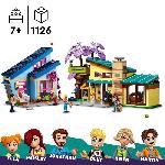 Jeu D'assemblage - Jeu De Construction - Jeu De Manipulation LEGO 42620 Friends Les Maisons Familiales d'Olly et de Paisley. Jouet de Poupée avec Figurines et Accessoires