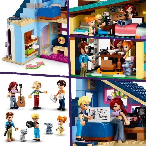 Jeu D'assemblage - Jeu De Construction - Jeu De Manipulation LEGO 42620 Friends Les Maisons Familiales d'Olly et de Paisley. Jouet de Poupée avec Figurines et Accessoires