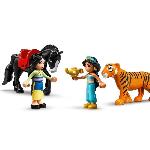 Jeu D'assemblage - Jeu De Construction - Jeu De Manipulation LEGO 43208 Disney Princess Les Aventures de Jasmine et Mulan. Jouet avec Tapis Volant. Figurine de Tigre. et Cheval. Enfants 5 Ans