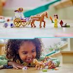 Jeu D'assemblage - Jeu De Construction - Jeu De Manipulation LEGO 43233 Disney Princess L'Histoire de Belle - La Caleche. Jouet avec Mini Poupée Princesse. La Belle et la Bete
