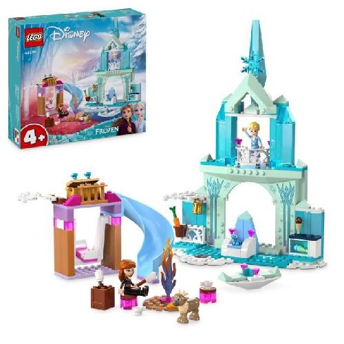 Jeu D'assemblage - Jeu De Construction - Jeu De Manipulation LEGO 43238 Disney Princess Le Château de Glace d'Elsa. Jouet de Princesse La Reine des Neiges. 2 Figurines Animales