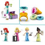 Jeu D'assemblage - Jeu De Construction - Jeu De Manipulation LEGO 43246 Disney Princess Les Aventures des Princesses Disney au Marché. Jouet avec 4 Mini Poupées : Ariel. Cendrillon