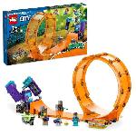 LEGO 60338 City Stuntz Le Looping du Chimpanze Cogneur. Figurines de Cascadeur Stuntz. Jouet Moto de Cascade. Enfants Des 7 Ans