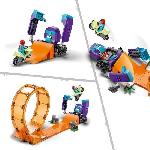 Jeu D'assemblage - Jeu De Construction - Jeu De Manipulation LEGO 60338 City Stuntz Le Looping du Chimpanzé Cogneur. Figurines de Cascadeur Stuntz. Jouet Moto de Cascade. Enfants Des 7 Ans