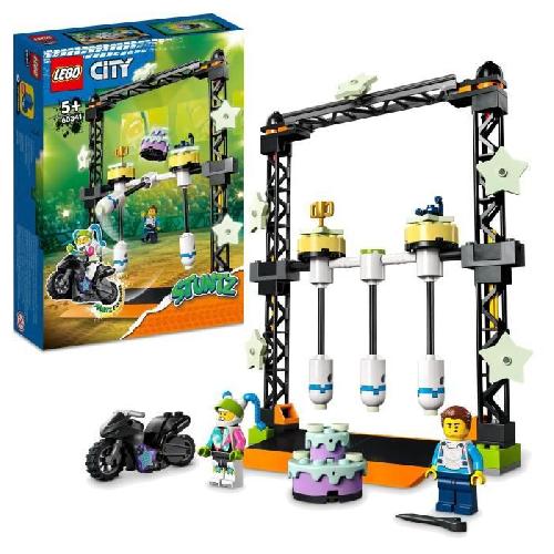 Jeu D'assemblage - Jeu De Construction - Jeu De Manipulation LEGO 60341 City Stuntz Le Défi de Cascade : Les Balanciers. Jouet Moto d'Aventure de Stunt Bike pour Filles et Garçons des 5 ans