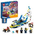 LEGO 60355 City Missions des Détectives de la Police sur l'Eau. Jouet de Bateau. une Prison et 4 Minifigurines. Enfants 6 Ans
