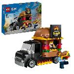 LEGO 60404 City Le Food-truck de Burgers. Jouet de Camionnette. Jeu Imaginatif avec Camionnette et Minifigurines