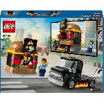 Jeu D'assemblage - Jeu De Construction - Jeu De Manipulation LEGO 60404 City Le Food-truck de Burgers. Jouet de Camionnette. Jeu Imaginatif avec Camionnette et Minifigurines