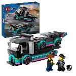LEGO 60406 City La Voiture de Course et le Camion de Transport de Voitures. Jouet avec Vehicule. Minifigurines de Pilote