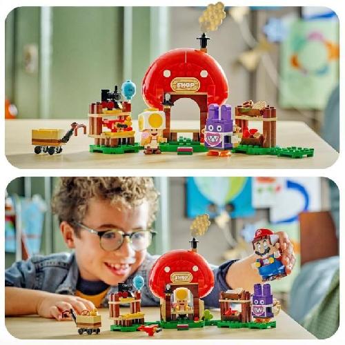Jeu D'assemblage - Jeu De Construction - Jeu De Manipulation LEGO 71429 Super Mario Ensemble d'Extension Carottin et la Boutique Toad. Jouet pour Enfants Des 6 Ans avec 2 Figurines