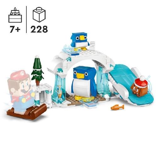 Jeu D'assemblage - Jeu De Construction - Jeu De Manipulation LEGO 71430 Super Mario Ensemble d'Extension Aventure dans la Neige pour la Famille Pingouin. Jouet avec Figurine Goomba