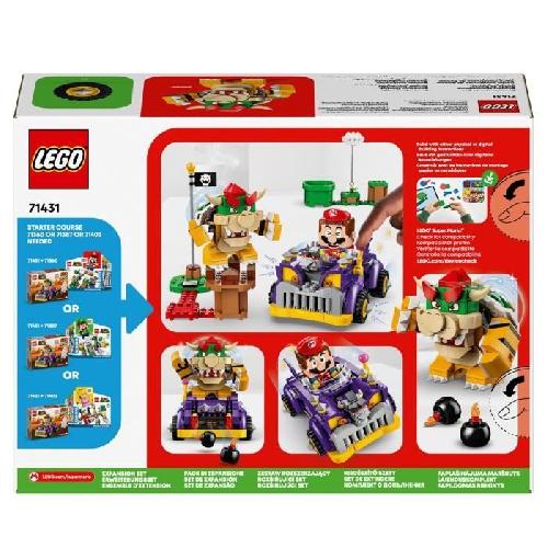 Jeu D'assemblage - Jeu De Construction - Jeu De Manipulation LEGO 71431 Super Mario Ensemble d'Extension Bolide de Bowser. Jouet de Kart pour Enfants Des 8 Ans avec Figurine Bowser