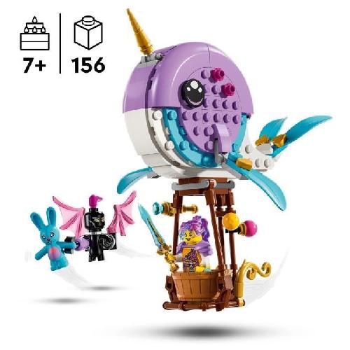 Jeu D'assemblage - Jeu De Construction - Jeu De Manipulation LEGO 71472 DREAMZzz La Montgolfiere Narval d'Izzie. Jouet d'Animaux Marins. Sauvetage de Lapin Bunchu avec Figurine Baleine