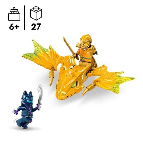 Jeu D'assemblage - Jeu De Construction - Jeu De Manipulation LEGO 71803 NINJAGO L'Attaque du Dragon Rebelle d'Arin. Jouet Ninja de Dragon et Figurines incluant Arin avec Mini-Katana
