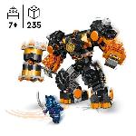 Jeu D'assemblage - Jeu De Construction - Jeu De Manipulation LEGO 71806 NINJAGO Le Robot Élémentaire de la Terre de Cole. Jouet avec 2 Personnages dont une Minifigurine Cole. Cadeau Ninja