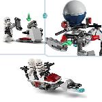 Jeu D'assemblage - Jeu De Construction - Jeu De Manipulation LEGO 75372 Star Wars Pack de Combat des Clone Troopers et Droides de Combat. Jouet avec Speeder Bike et Figurine