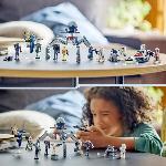 Jeu D'assemblage - Jeu De Construction - Jeu De Manipulation LEGO 75372 Star Wars Pack de Combat des Clone Troopers et Droides de Combat. Jouet avec Speeder Bike et Figurine