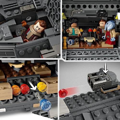 Jeu D'assemblage - Jeu De Construction - Jeu De Manipulation LEGO 75374 Star Wars Skeleton Crew Le Onyx Cinder - Vaisseau Spatial a Collectionner - Jouet de Construction Créative - Le Set Inclu