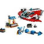 Jeu D'assemblage - Jeu De Construction - Jeu De Manipulation LEGO 75384 Star Wars Le Crimson Firehawk. Jouet de Construction avec Speeder Bike et Minifigurines