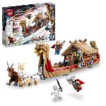 LEGO 76208 Marvel Le Drakkar de Thor. Jouet a Construire de Bateau avec Minifigurines Avengers et Stormbreaker. des 8 ans