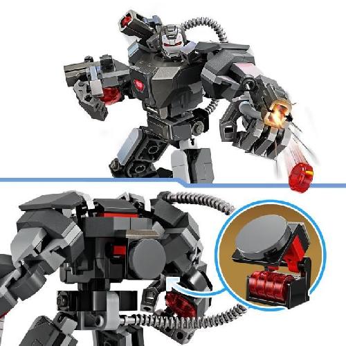 Jeu D'assemblage - Jeu De Construction - Jeu De Manipulation LEGO 76277 Marvel L'Armure Robot de War Machine. Jouet de Robot avec - 3 Canons de Tir. Personnage MCU