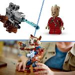 Jeu D'assemblage - Jeu De Construction - Jeu De Manipulation LEGO 76282 Marvel Rocket et Bébé Groot. Jouet pour Enfants. Film Les Gardiens de la Galaxie. Figurine de Super-Héros