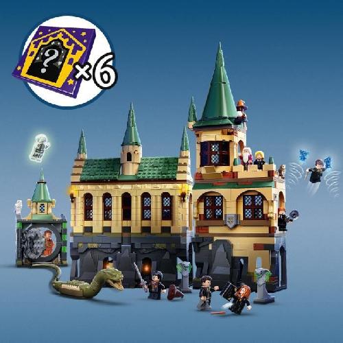 Jeu D'assemblage - Jeu De Construction - Jeu De Manipulation LEGO 76389 Harry Potter? La Chambre des Secrets de Poudlard Jouet Château avec Grande Salle + Figurine Edition 20eme Anniversaire