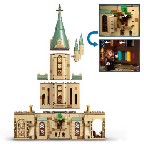 Jeu D'assemblage - Jeu De Construction - Jeu De Manipulation LEGO 76402 Harry Potter Poudlard : le Bureau de Dumbledore. Jouet de Château. Choixpeau et l'Épée de Gryffondor. Enfants 8 Ans