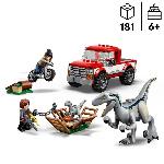 Jeu D'assemblage - Jeu De Construction - Jeu De Manipulation LEGO 76946 Jurassic World La Capture des Vélociraptors Beta et Blue. Véhicules a Construire et Minifigurines de Gardiens