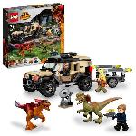LEGO 76951 Jurassic World Le Transport du Pyroraptor et du Dilophosaurus. Dinosaures avec Buggy Tout-Terrain. des 7 Ans