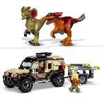 Jeu D'assemblage - Jeu De Construction - Jeu De Manipulation LEGO 76951 Jurassic World Le Transport du Pyroraptor et du Dilophosaurus. Dinosaures avec Buggy Tout-Terrain. des 7 Ans